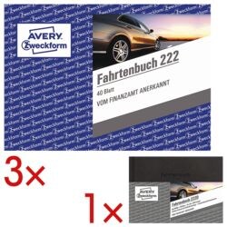 Avery Zweckform 3x Formularbuch »Fahrtenbuch 222« inkl. 1x Formularbuch »Fahrtenbuch 222D« Avery Zweckform 3x Formularbuch »Fahrtenbuch 222« inkl. 1x Formularbuch »Fahrtenbuch 222D«