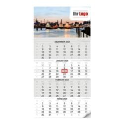 4-Monats-Kalender 2024 mit Ihrem Logo individualisiert (1-sprachig)