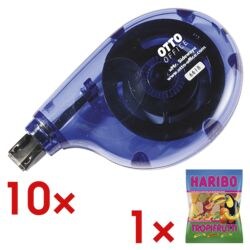 10x OTTO Office Einweg-Korrekturroller Mr. Sideway, 4,2 mm / 8,5 m, inkl. Fruchtgummi »Tropi Frutti« 10x OTTO Office Einweg-Korrekturroller Mr. Sideway, 4,2 mm / 8,5 m, inkl. Fruchtgummi »Tropi Frutti«