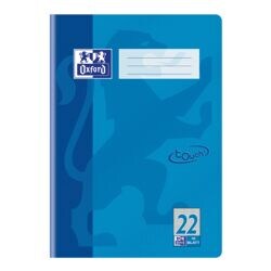 Oxford Schulheft Touch 40010436 A4 kariert (Lineatur 22), ohne Rand, ab 5. Klasse