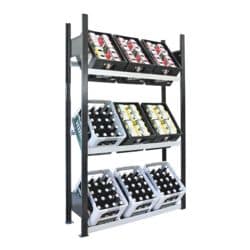 SCHULTE Lagertechnik Regal fr Getrnkekisten 130 cm breit