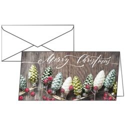 Weihnachtskarte SIGEL Christmas Garland, DIN lang, mit Umschlag, 25 Stück