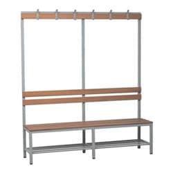 G�rkan Sitzbank 2,00 m, mit Hakenleiste-Garderobe
