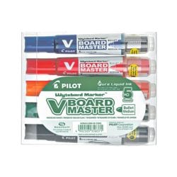 Pilot 5er-Pack Whiteboard-Marker �V-Board Master� Rundspitze