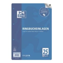 Oxford Ringbucheinlagen Lineatur 25