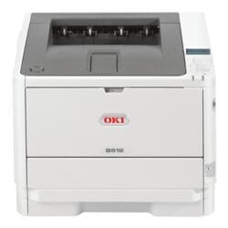 OKI B512dn  Laserdrucker, A4 schwarz wei Laserdrucker, 1200 x 1200 dpi, mit LAN und aufrstbar mit WLAN