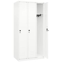 CP Spind Classic PLUS Korpus wei, 3x1, Stahl, bodenstehend, 90 x 185 cm