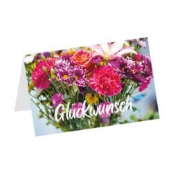 Glckwunschkarte LUMA KARTENEDITION Glckwunsch Blumenstrau, Sonderformat, mit Umschlag, 1 Stck