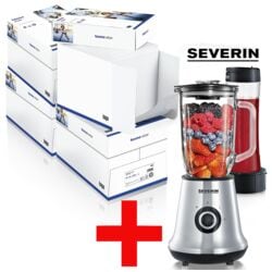 4x Maxi-Box Kopierpapier A4 Inapa tecno Star - 10000 Blatt gesamt, 80g/qm inkl. Multimixer / Smoothie-Maker SM 7971