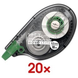 20x Tombow Einweg-Korrekturroller Mono 4,2 mm / 10 m