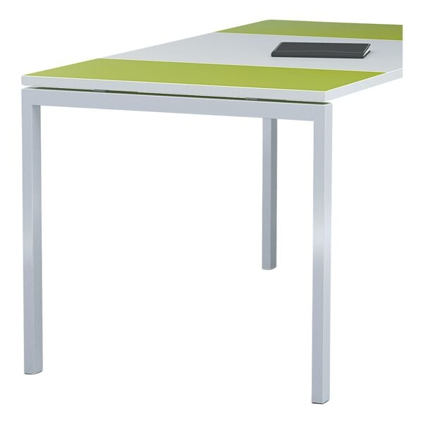 easyOffice Schreibtisch 180 cm, 4-Fu wei mit Epoxidbeschichtung