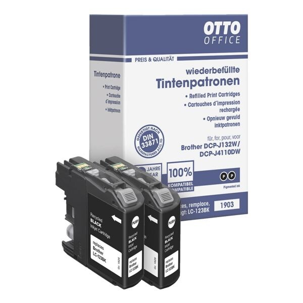 OTTO Office Tintenpatronen-Doppelpack ersetzt Brother LC123BK