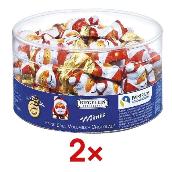 Riegelein Confiserie 2 Packungen Schokoladen-Weihnachtswichtel Riegelein Confiserie 2 Packungen Schokoladen-Weihnachtswichtel