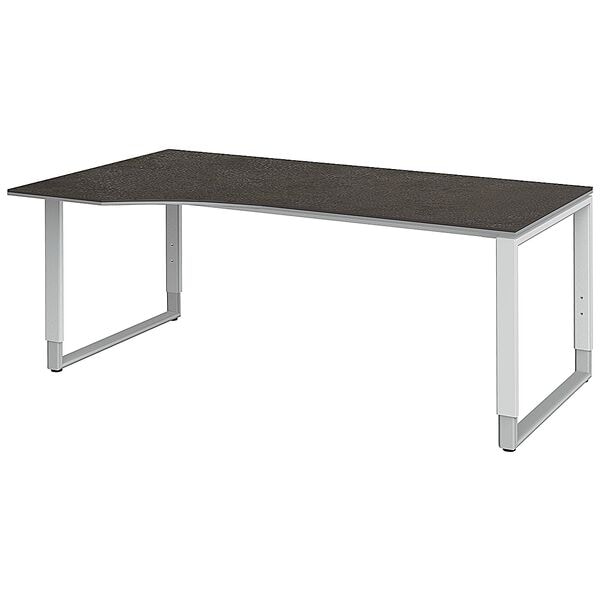 röhr Freiform-Schreibtisch »Objekt Plus« 180 cm, Bügel-Fuß weiß/alufarben röhr Freiform-Schreibtisch »Objekt Plus« 180 cm, Bügel-Fuß weiß/alufarben