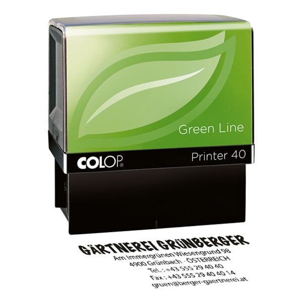 Colop Selbstfrbestempel Printer 40 Green Line