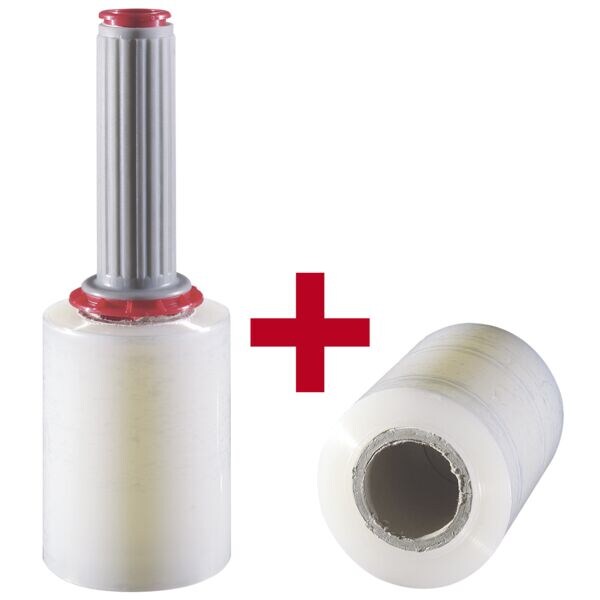 Mini-Stretchfolienabroller inkl. PE-Stretchfolie Cast