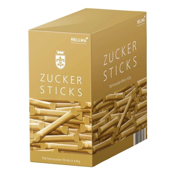 Hellma Zuckersticks Feinzucker 750 Portionen