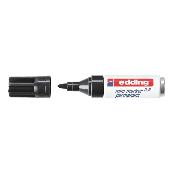 edding Permanent-Marker mini marker 0.5 - Rundspitze, Strichstrke 1,5  - 3,0 mm (XB)