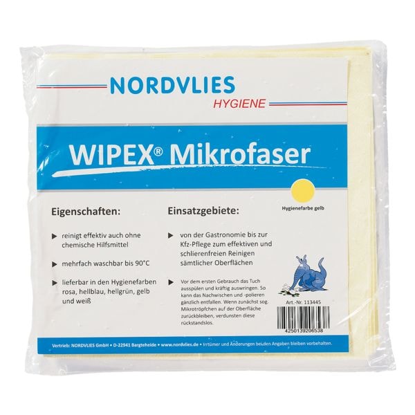 WIPEX Vlies-Mikrofasertuch 40 x 38 cm in Hygienefarben