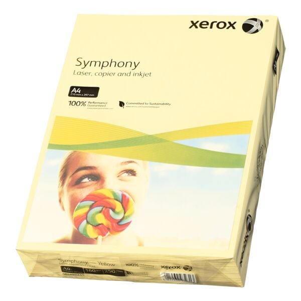 Farbiges Druckerpapier A4 Xerox Symphony - 250 Blatt gesamt