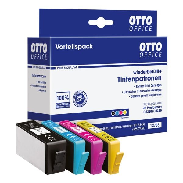 OTTO Office Tintenpatrone ersetzt HP »SM596EE« Nr. 364 XL BK,C,M,Y OTTO Office Tintenpatrone ersetzt HP »SM596EE« Nr. 364 XL BK,C,M,Y