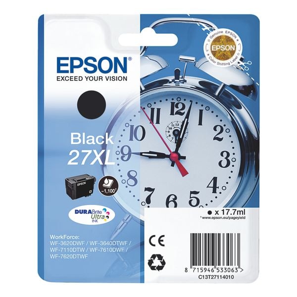 Epson Tintenpatrone T2711 Nr. 27XL