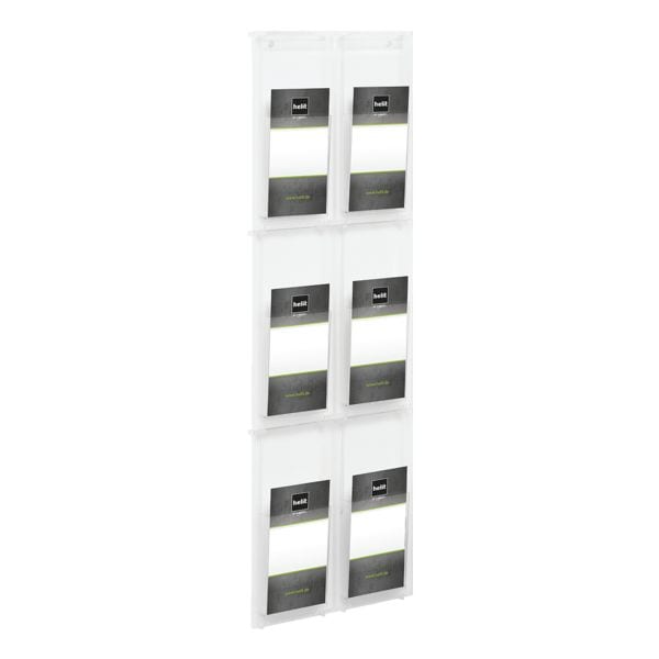 helit Wand-Prospekthalter the placativ 6 x DIN Lang