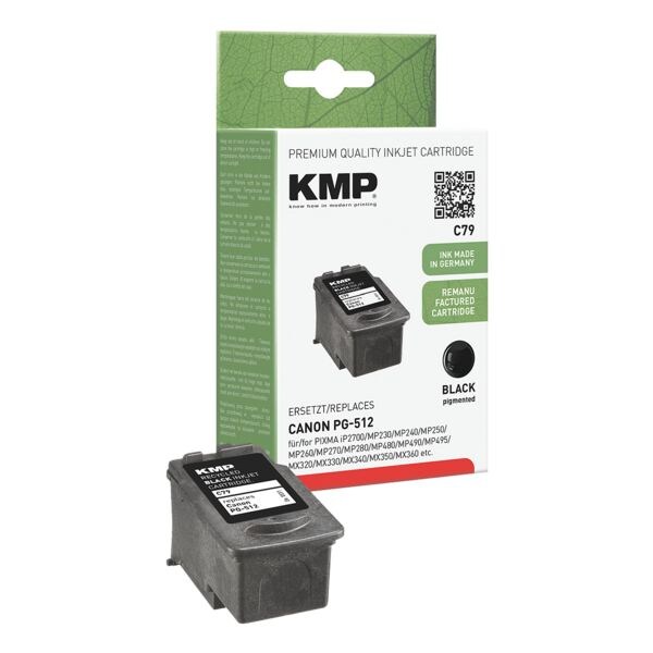 KMP Tintenpatrone ersetzt Canon »PG-512« HC KMP Tintenpatrone ersetzt Canon »PG-512« HC