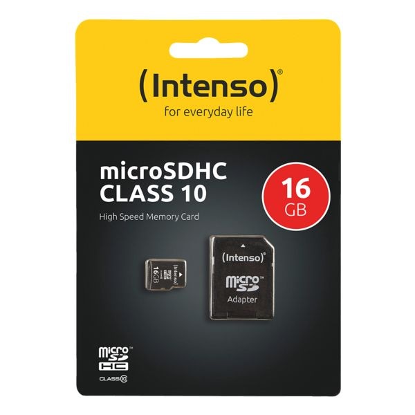 Intenso microSDHC-Speicherkarte Intenso Class10 16GB