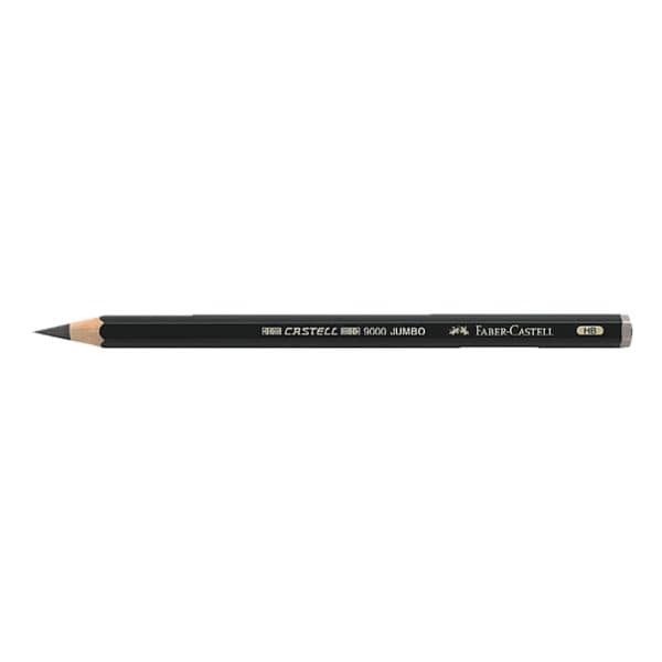 Bleistift Faber-Castell 9000 Jumbo, HB, ohne Radiergummi
