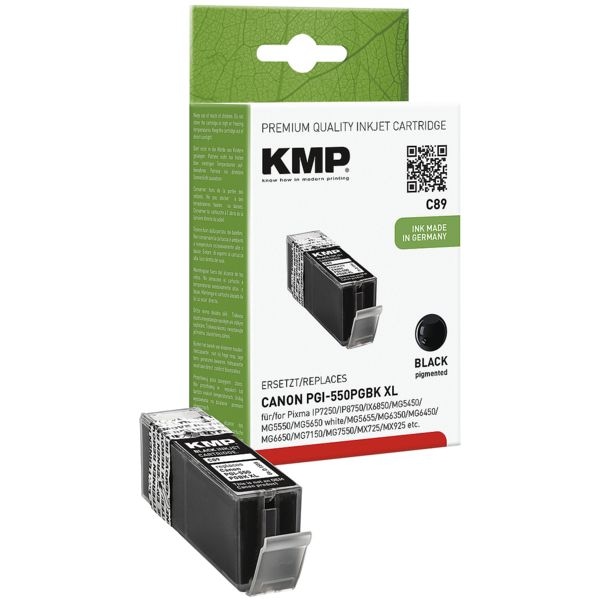 KMP Tintenpatrone ersetzt Canon PGI-550 PGBK XL