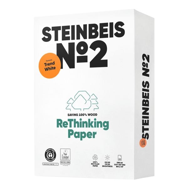 Recyclingpapier A4 Steinbeis Trend White - 500 Blatt gesamt