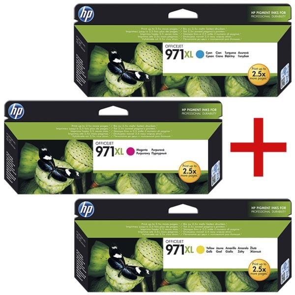 HP Tintenpatronen-Set »HP CN626AE / HP CN627AE / HP CN628AE« Nr. 971XL HP Tintenpatronen-Set »HP CN626AE / HP CN627AE / HP CN628AE« Nr. 971XL