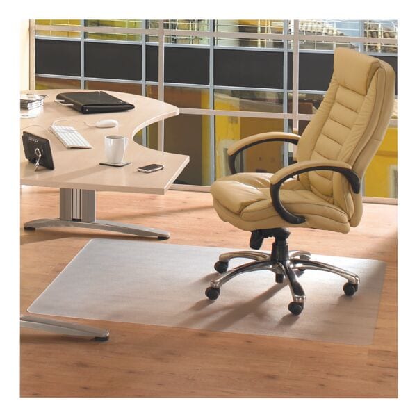 Bodenschutzmatte für Hartböden, Vinyl, Rechteck 90 x 120 cm, Floortex Bodenschutzmatte für Hartböden, Vinyl, Rechteck 90 x 120 cm, Floortex