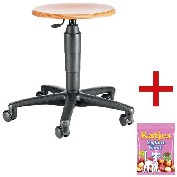 Topstar Sitzhocker »Tec 60 Holz« inkl. Fruchtgummi »Joghurtgums« Topstar Sitzhocker »Tec 60 Holz« inkl. Fruchtgummi »Joghurtgums«