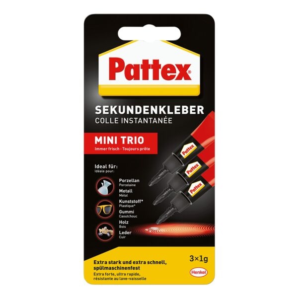 Pattex Sekundenkleber Mini Trio
