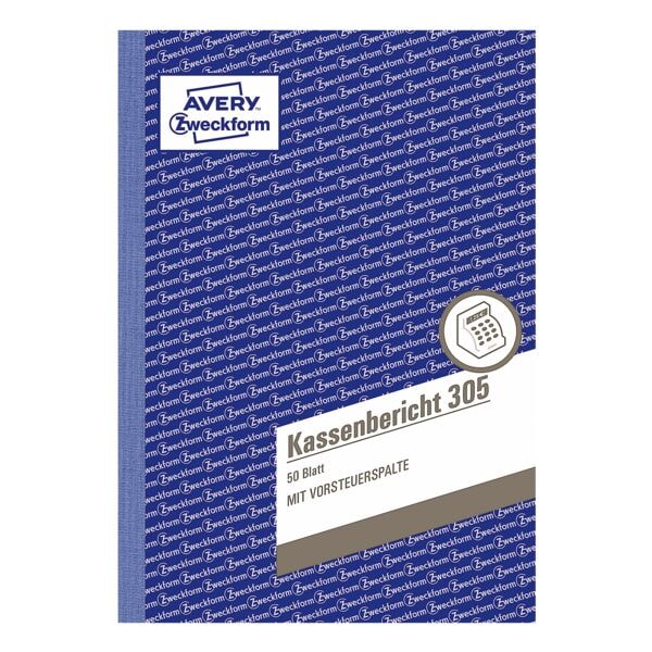 Avery Zweckform Formularbuch Kassenbericht 305