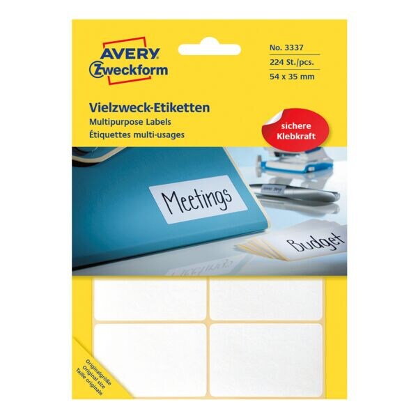 Avery Zweckform 224er-Pack Vielzweck-Etiketten 3337