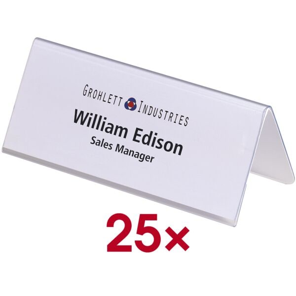 Durable Tischaufsteller 6,1 x 15 cm