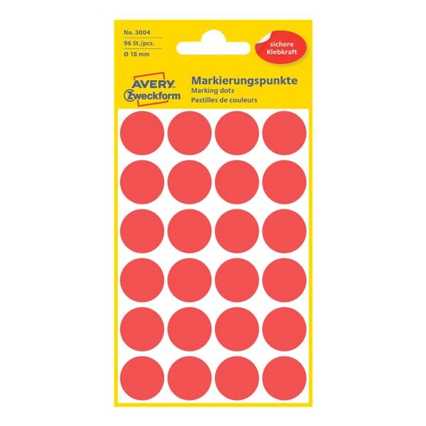 Avery Zweckform Avery Zweckform Markierungspunkte - 18 mm Ø - selbstklebend