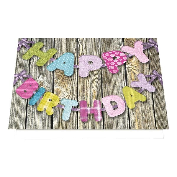 Grußkarte LUMA KARTENEDITION Happy Birthday, Sonderformat, mit Umschlag, 6 Stück Grußkarte LUMA KARTENEDITION Happy Birthday, Sonderformat, mit Umschlag, 6 Stück