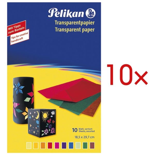 Pelikan 10 Pack Transparentpapier