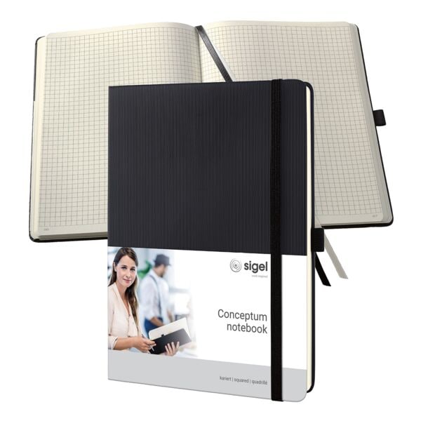 SIGEL Notizbuch Conceptum Sonderformat 180x240mm kariert