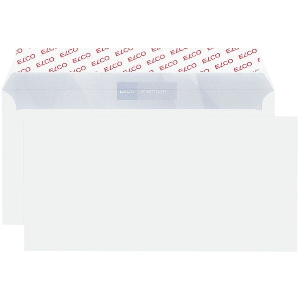 Briefumschläge ELCO Office, DIN lang+ 80 g/m² ohne Fenster, haftklebend - 500 Stück
