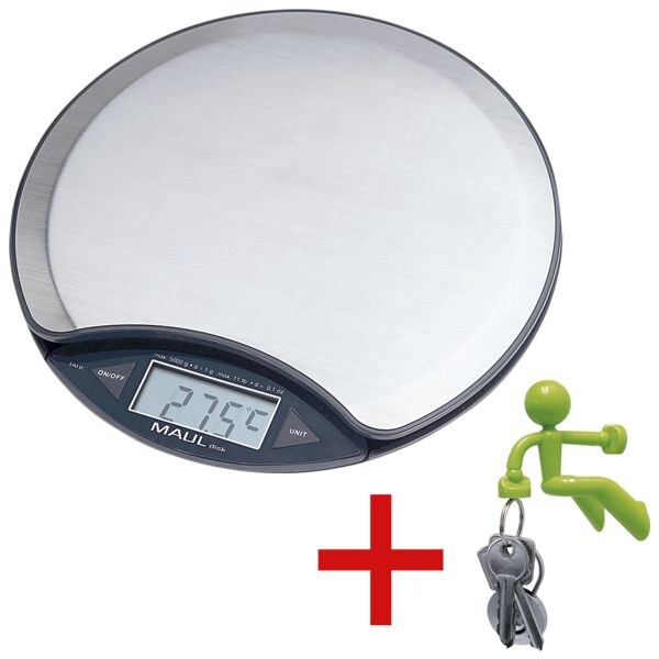 MAUL Briefwaage »disc« inkl. Magnet »Neodym-Magnet Männchen« MAUL Briefwaage »disc« inkl. Magnet »Neodym-Magnet Männchen«