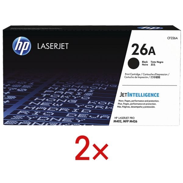 2x Druckkassette »HP CF226A« HP 26A schwarz
