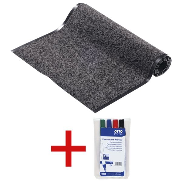 HAMAT Fu�matte �Mars� 90x300 cm inkl. 4er-Pack Permanent-Marker