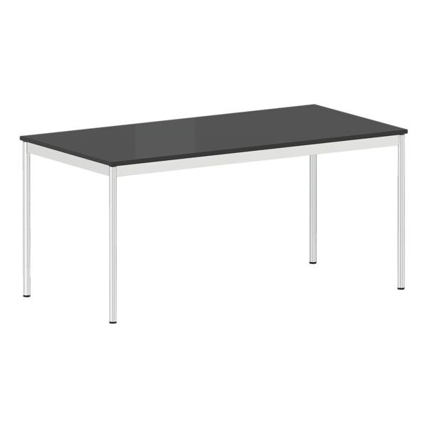 viasit Schreibtisch System 4 160 cm, 4-Fu silber