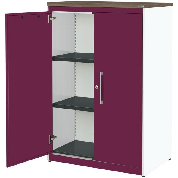 mauser Stahlschrank Kontoro, 85 x 123,5 cm, Fl�gelt�r