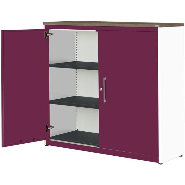 mauser Stahlschrank Kontoro, 125 x 123,5 cm, Flgeltr